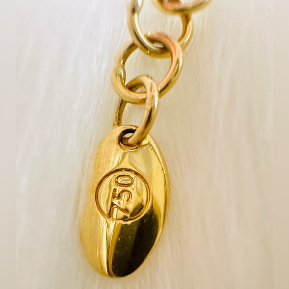 Heart and Bubble Bracelet. 💛 Real 18(18k) Karat Solid Gold Jewelry - Picture 11 of 11